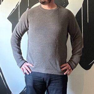 Smartwool Merino Wool Sweater. Size Medium. Color is Tan/Grey